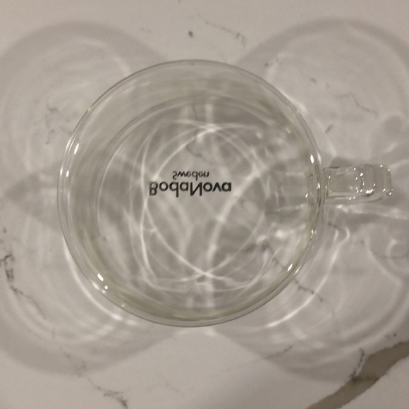 Vintage 1970s Boda Nova Sweden Clear delicate Glass Cup & Saucer Set hot or cold - Picture 4 of 8